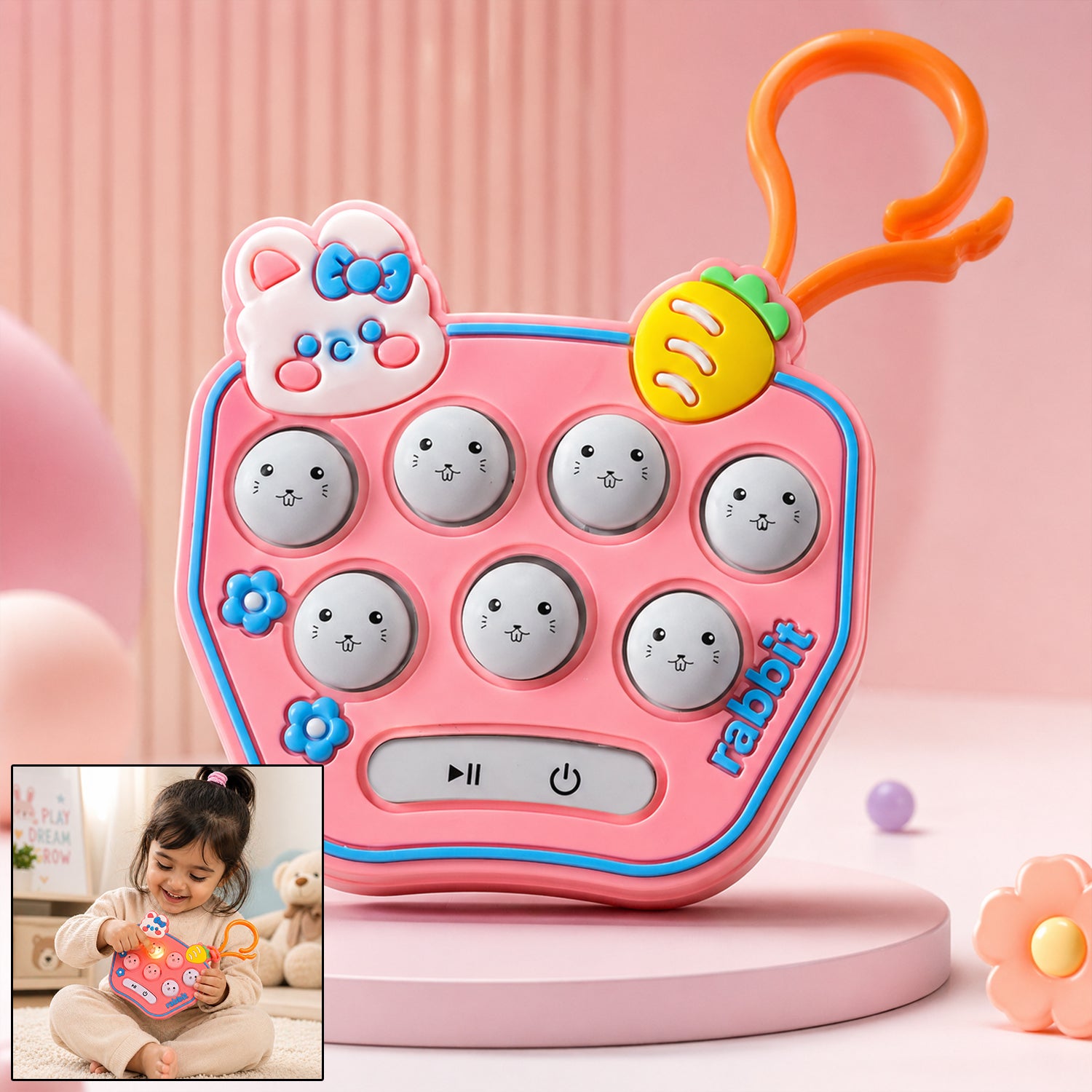 Cute Design Cartoon Music Push Button Toy Keychain | Musical Toys ...