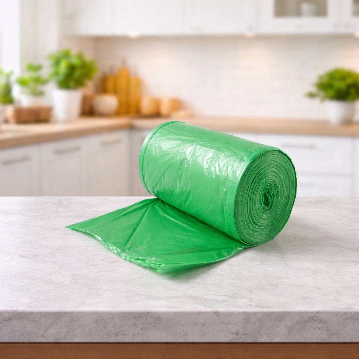Heavy Duty Green Garbage Bags Roll (50 Bag, 50x60 Cm)