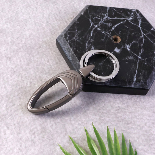 Premium Heavy Duty Metal Carabiner Keychain with Key Ring Clip Hook (1 Pc)