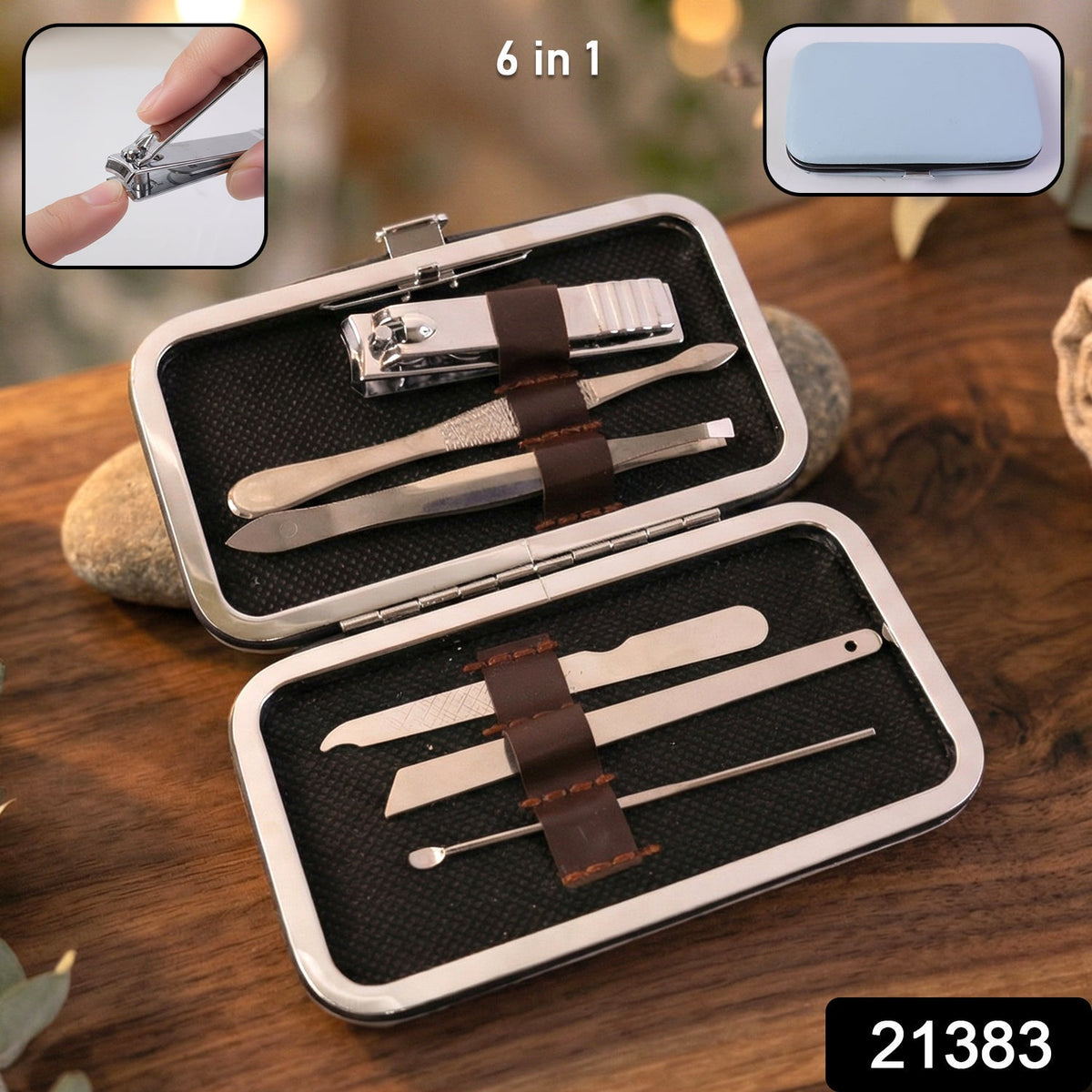 Premium Nail Care Grooming Kit â€“ 6 in 1 Manicure Pedicure Set