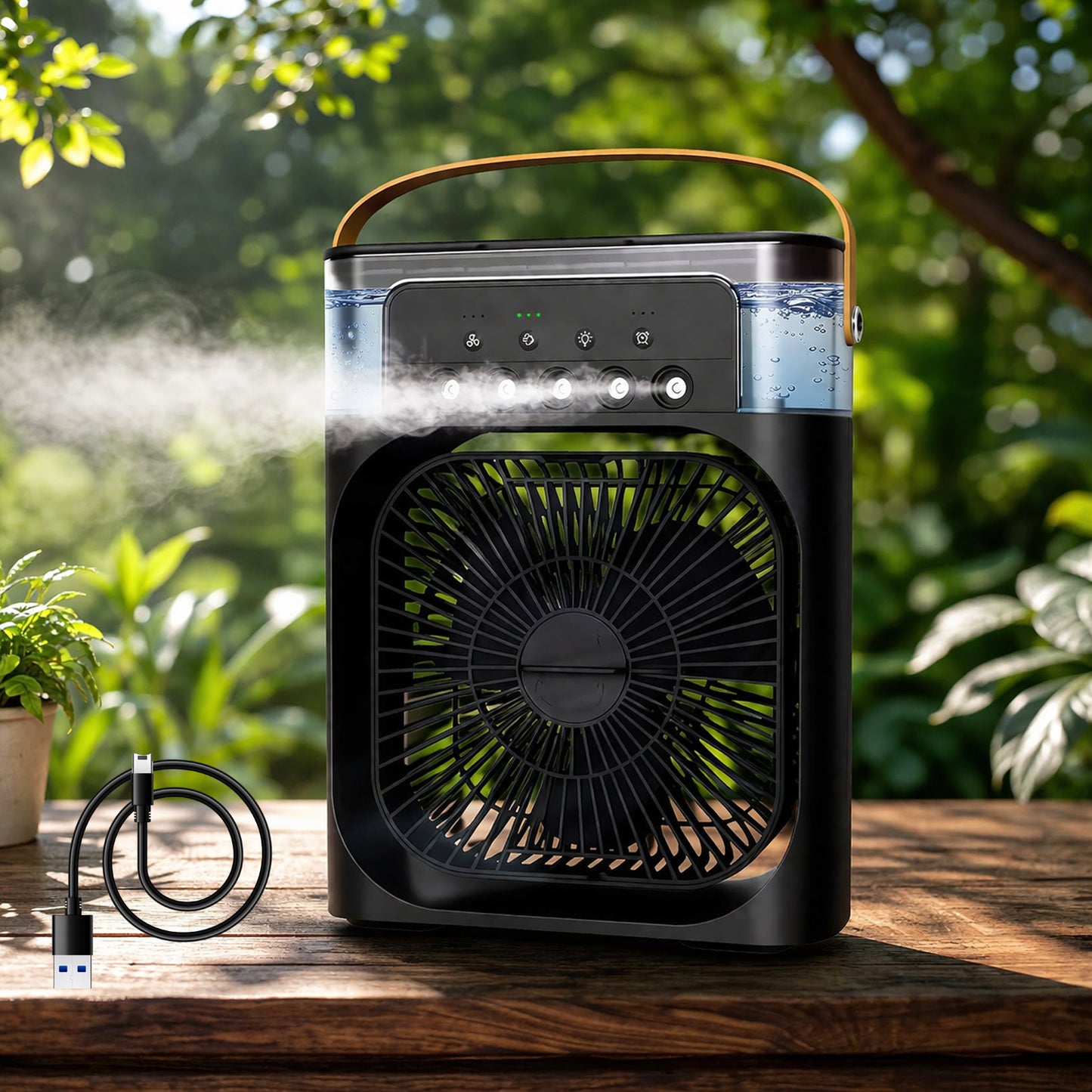 Portable USB Powered Mini Cooling Fan (1 Pc)