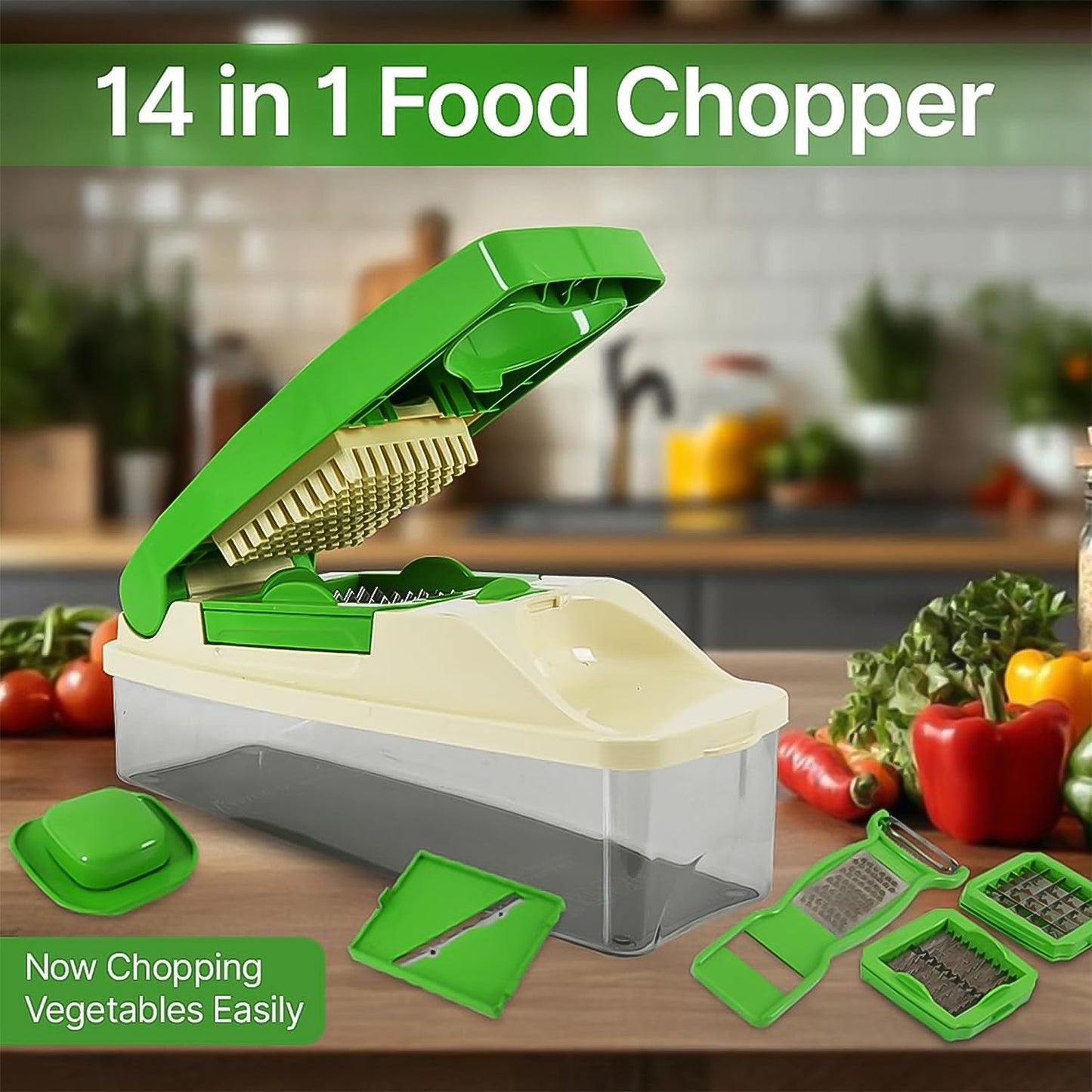 Supermom 14-in-1 Nicer Dicer â€“ Multipurpose Vegetable & Fruit Chopper