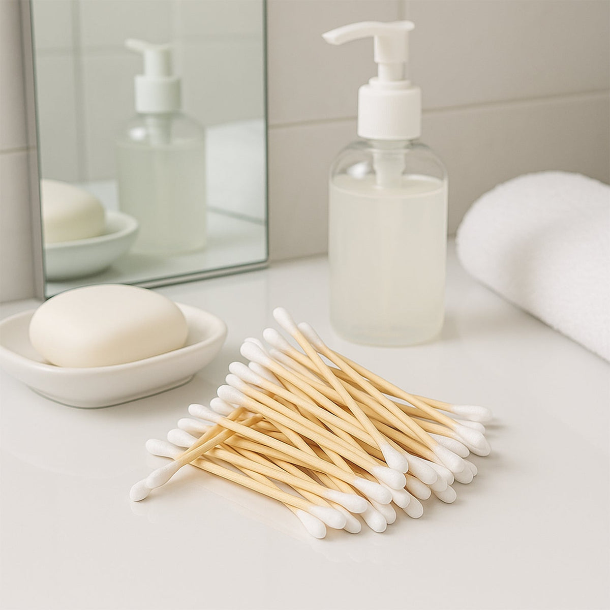 Wooden Cotton Ear Buds – Eco-Friendly, Soft & Biodegradable