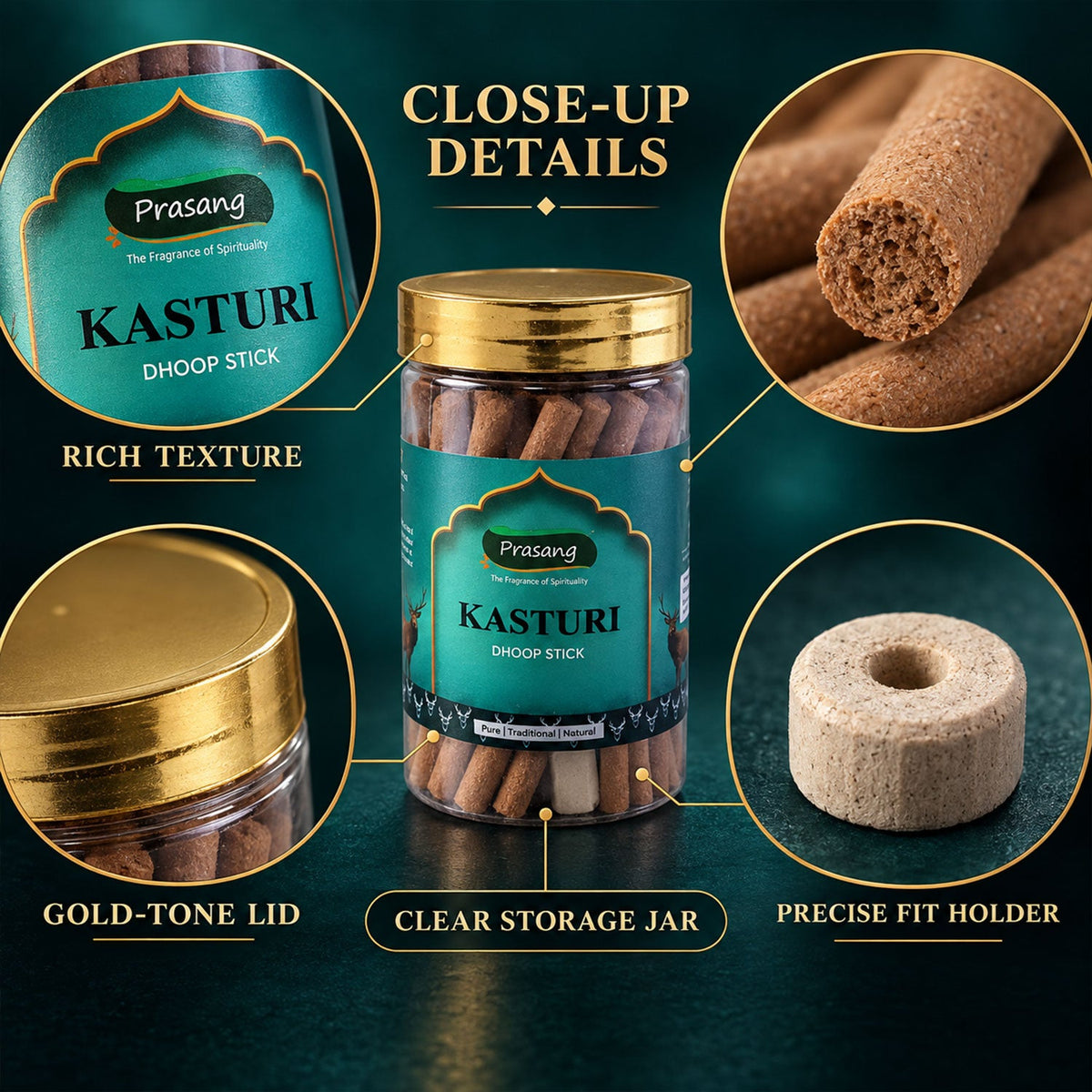 Musk dhoop sticks pooja home