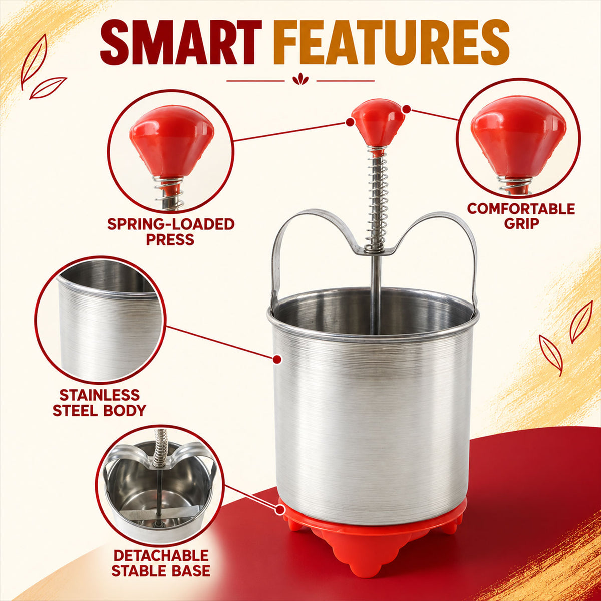 Kitchen Appliances - Medu Wada Vada Donut Maker Dispenser