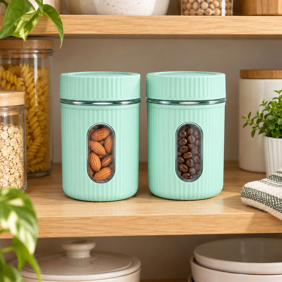Premium Kitchen Storage Container Set (2 Pc Set, 750 ML Approx)