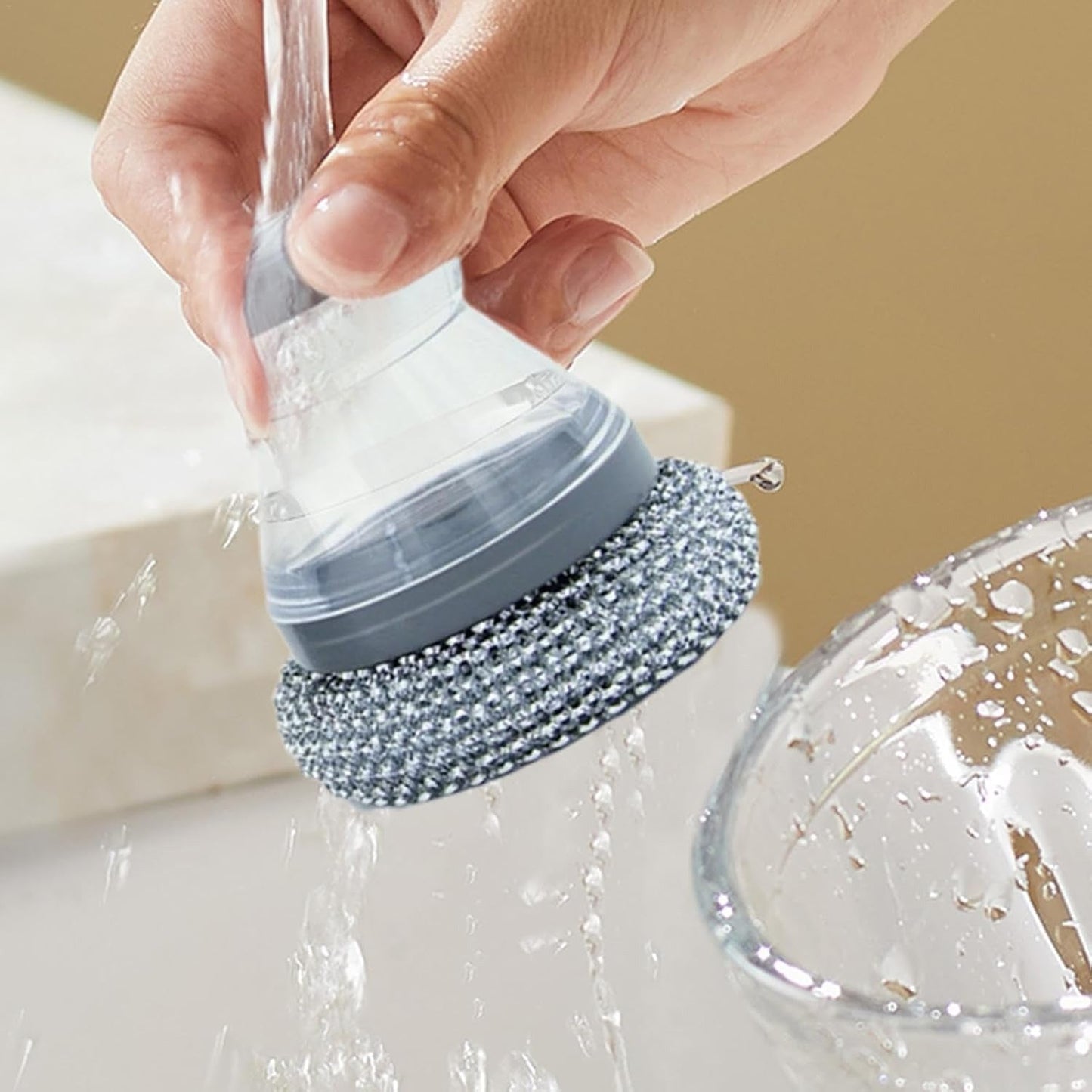 Liquid Dispensing Dish Cleaning Brush 1 Pc