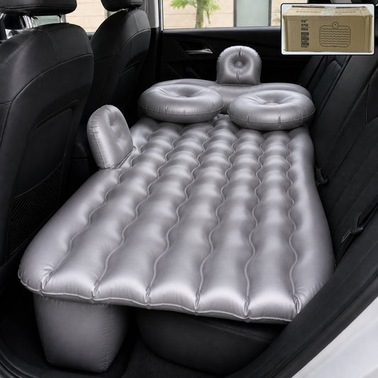 Car Air Mattress Bed Set with Inflatable Pillows and Cushions (1 Set / Mix Design)