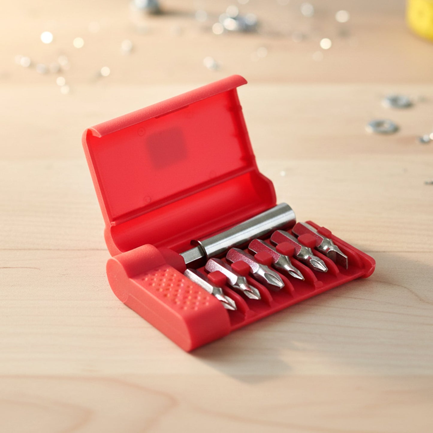 compact screwdriver bit set for precision work