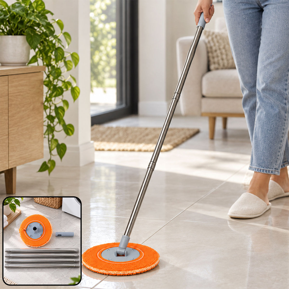 Multipurpose Spin Mop (1 Pc Set)