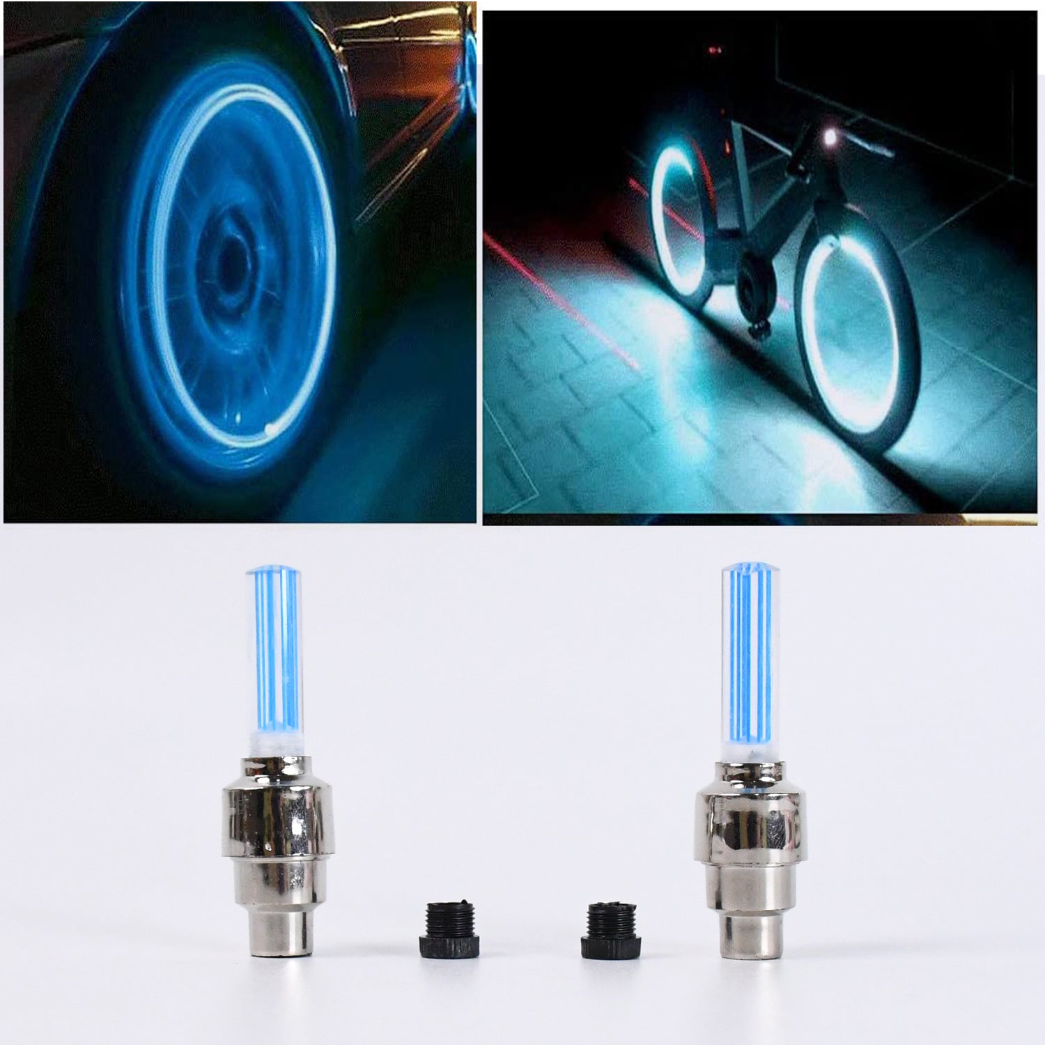 0543 LED Flash Light lamp tyre Wheel Valve Sealing caps - DeoDap ...