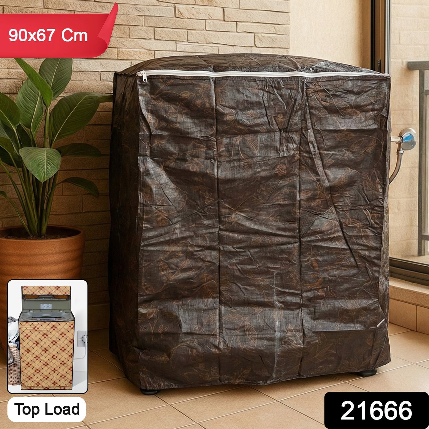 Top Load Washing Machine Protective Cover (90Ã—67 cm, 1 Pc)