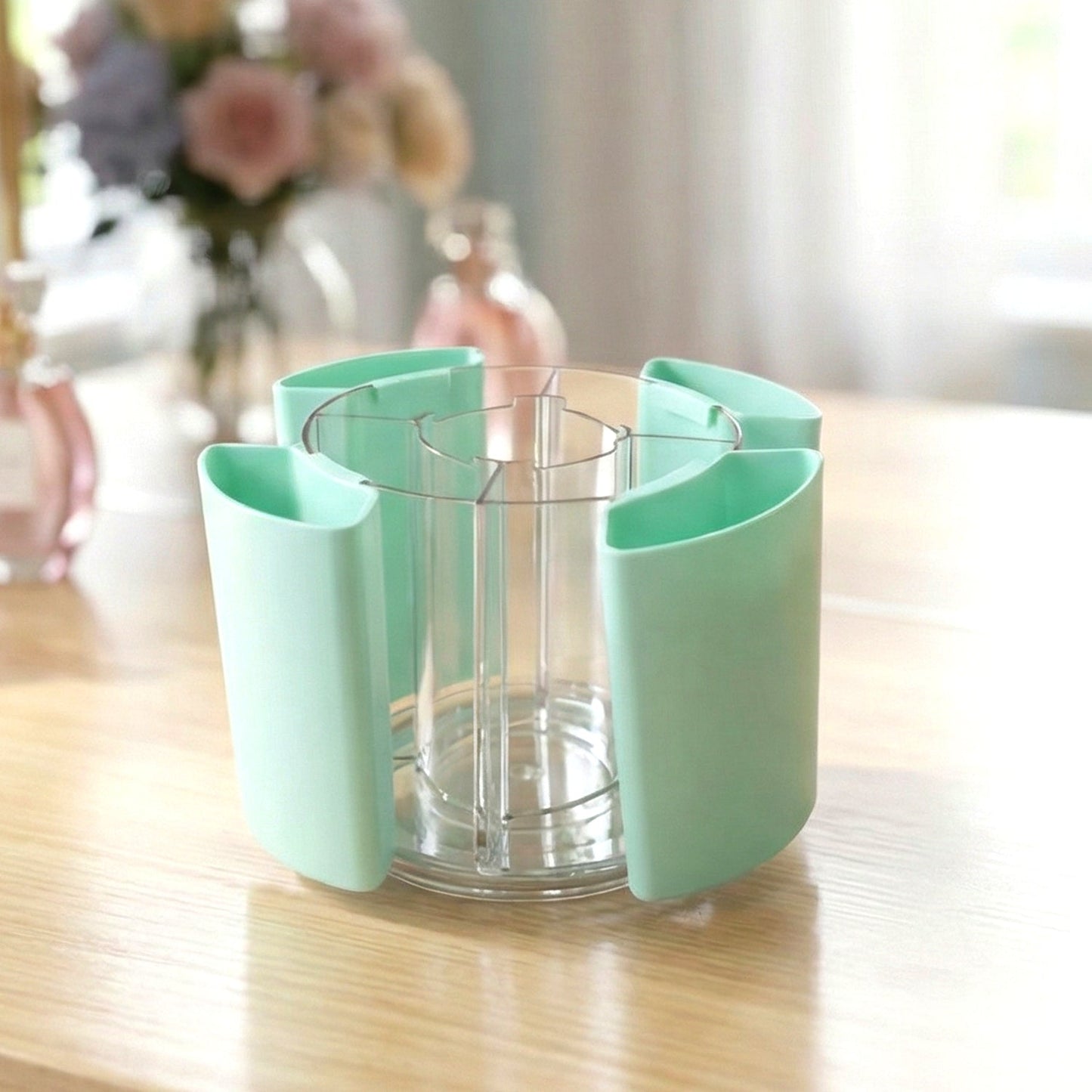 Multipurpose 5 Compartment Rotating Pen Holder (1 Pc)