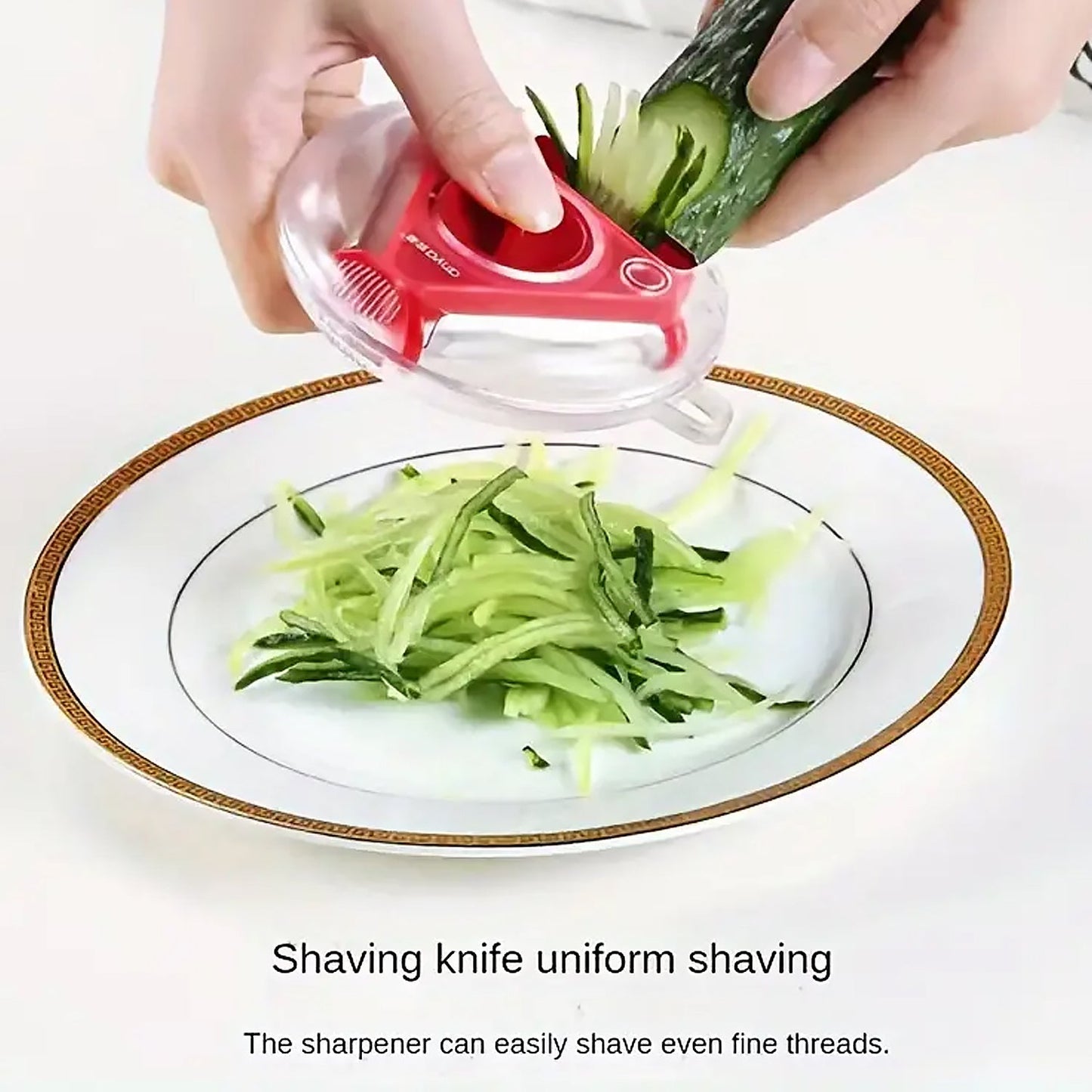 8258Â 3 in 1 Multi Function Three Use Rotary Hanging Round Planer Peeler and Cutter Vegetable Slicer Kitchen Tools Kitchen Gadgets (B Grade)