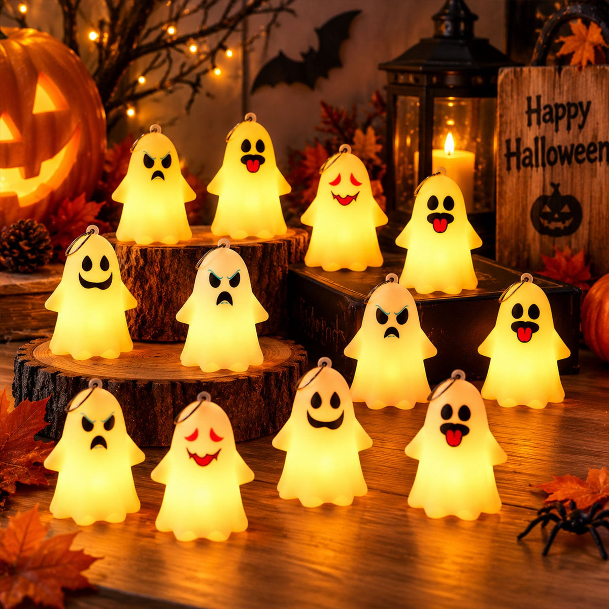 Halloween ghost lamps table hanging