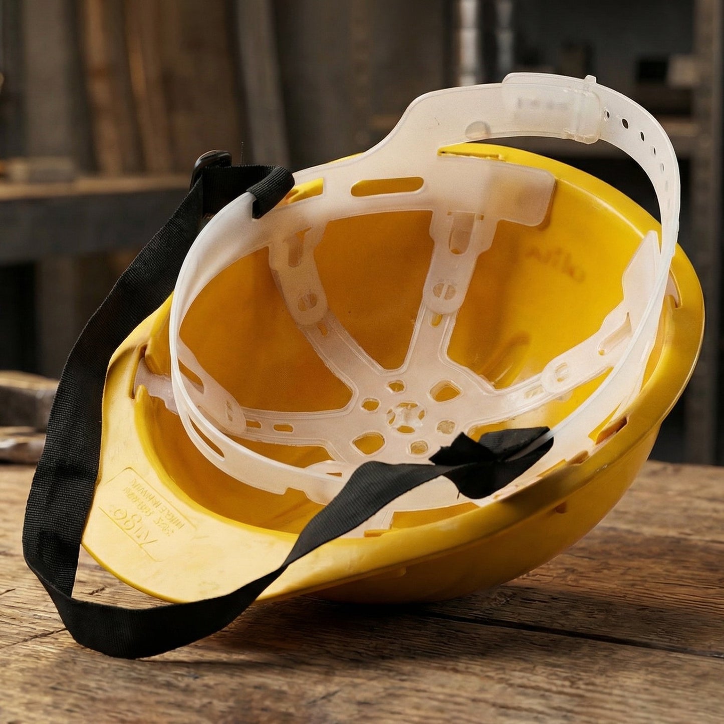 B-Grade Yellow Safety Helmet / Industrial Protective Hard Hat (1 PC)