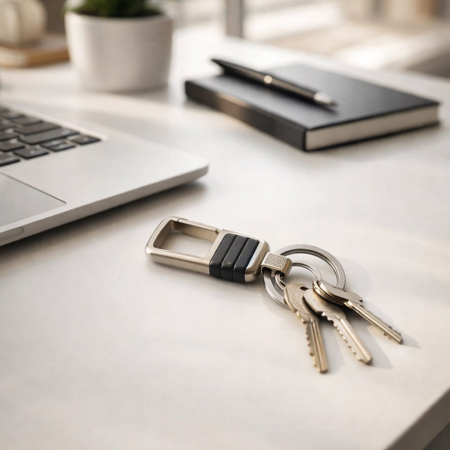 Premium Metal Heavy Duty Stylish Keychain (1 Pc)