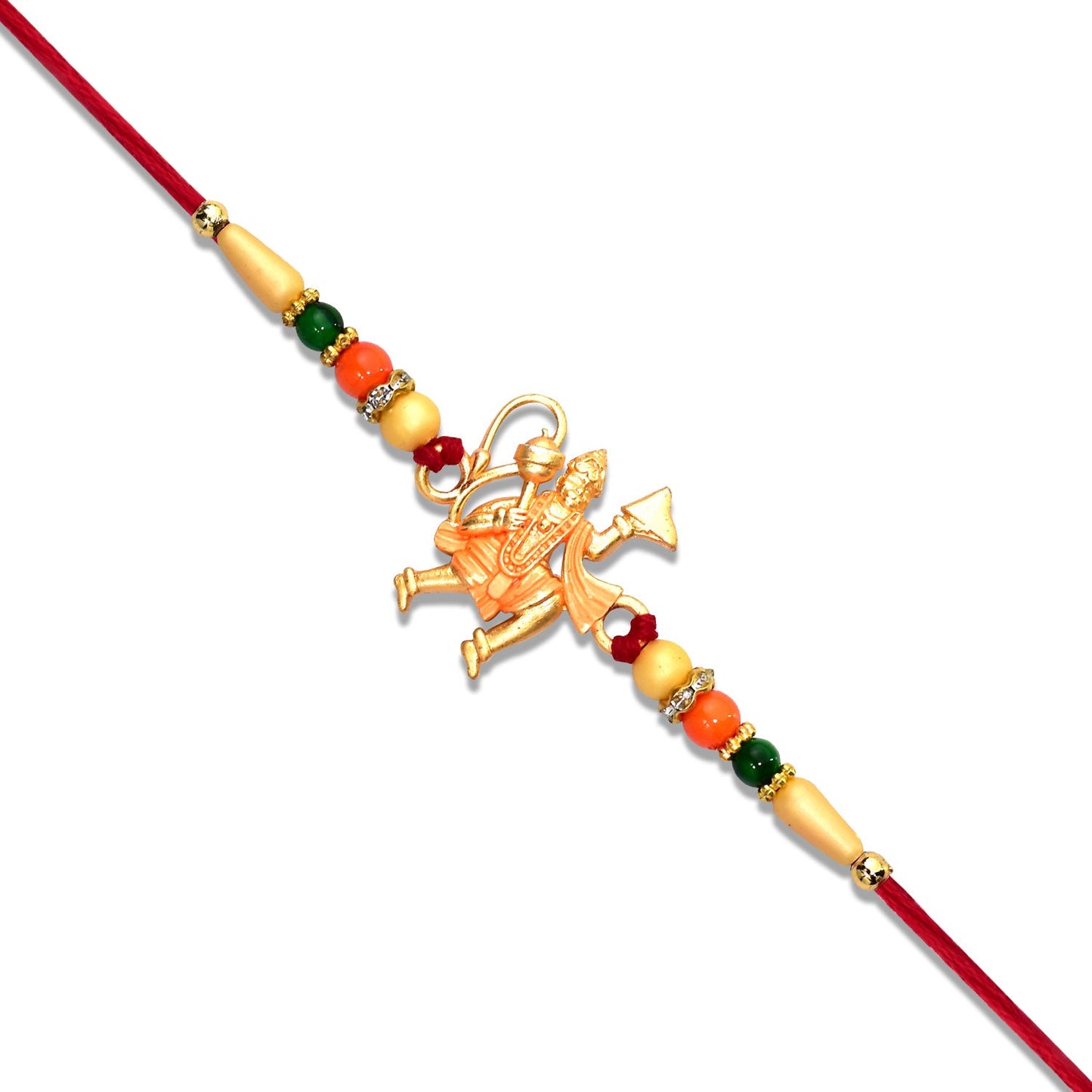 Vibrant Hanumaan ji Rakhi with Dronagiri Mountain, perfect for Raksha Bandhan.