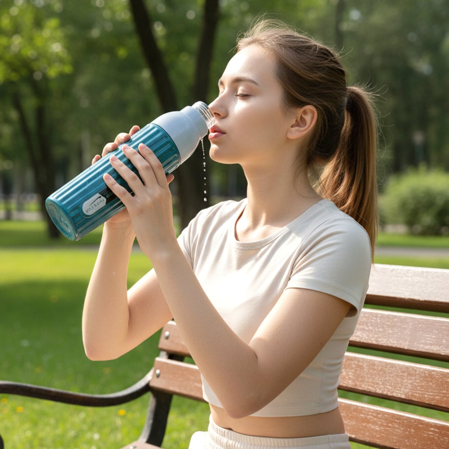 Aqua Sports Sipper Water Bottle (1 Pc, 1000 ML Approx)