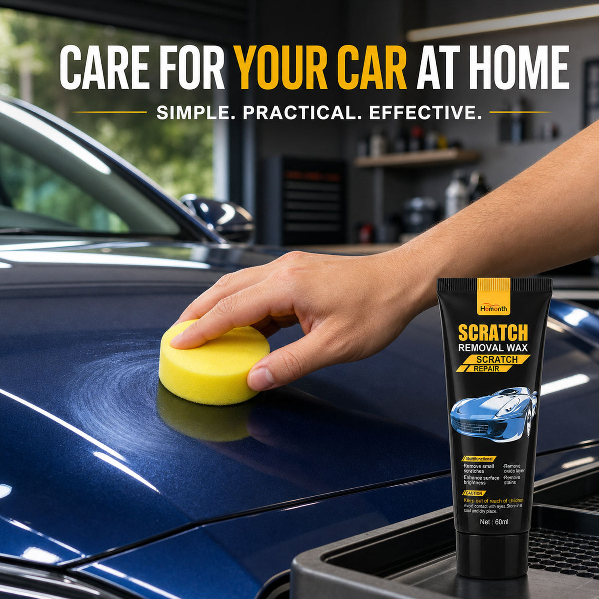 Car Scratch Removal Wax – Restore Shine & Remove Scratches 120ml