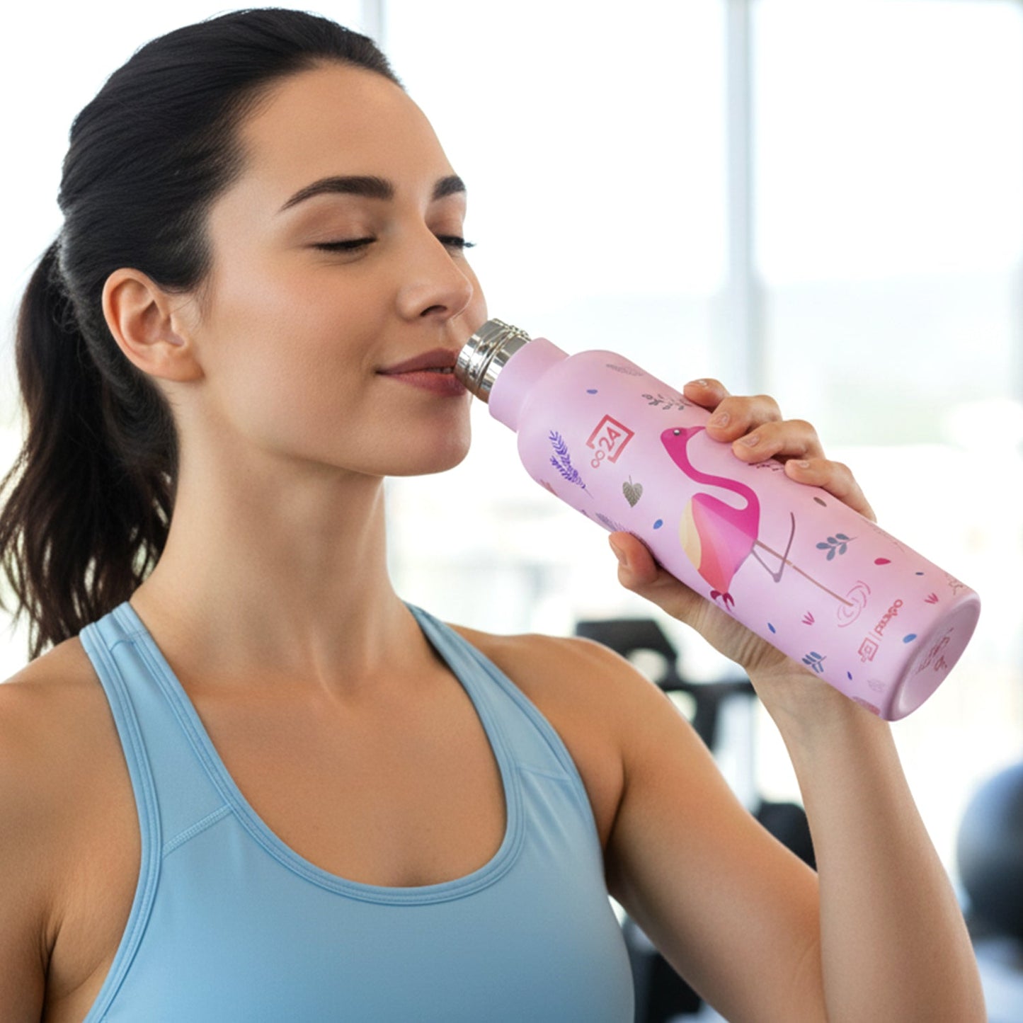 Pexpo Oslo Art Printed Insulated Stainless Steel Water Bottle - 750 ML