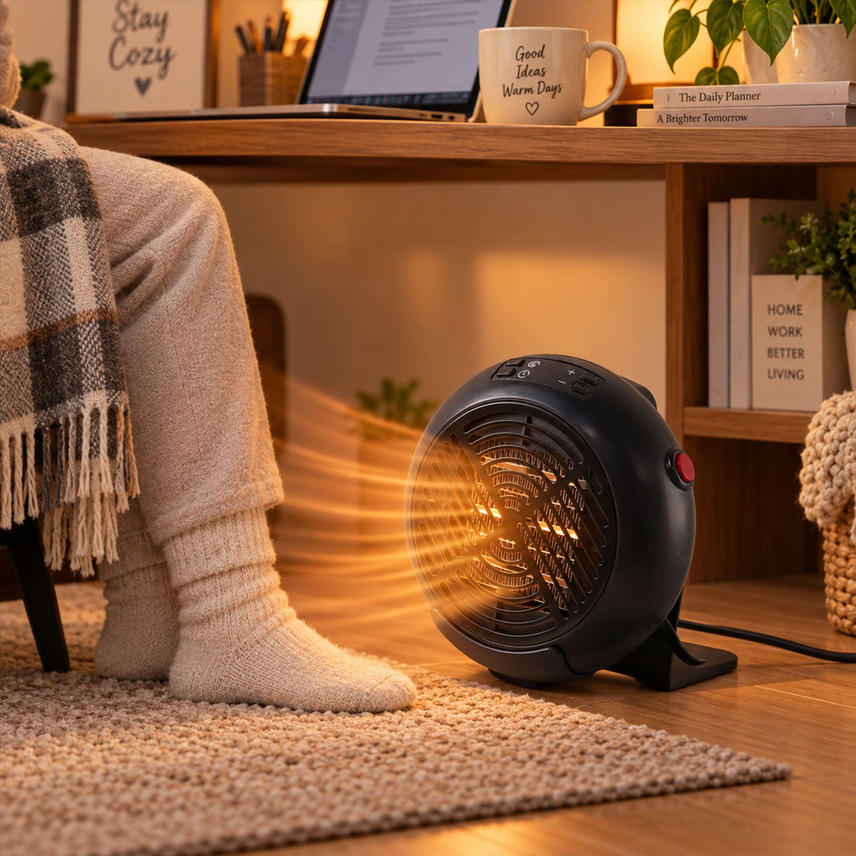Portable space heater winter warmth