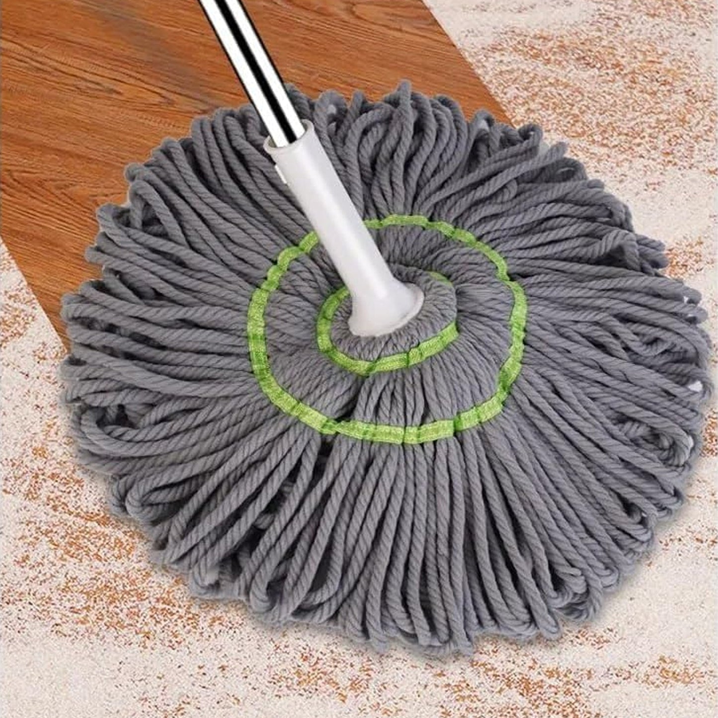 Self-Wringing Squeeze Mop - Stainless Steel Handle | Natation