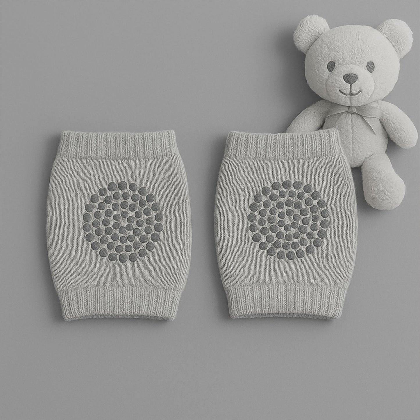 Cozy Light Grey Wool Leg Warmers for Kids