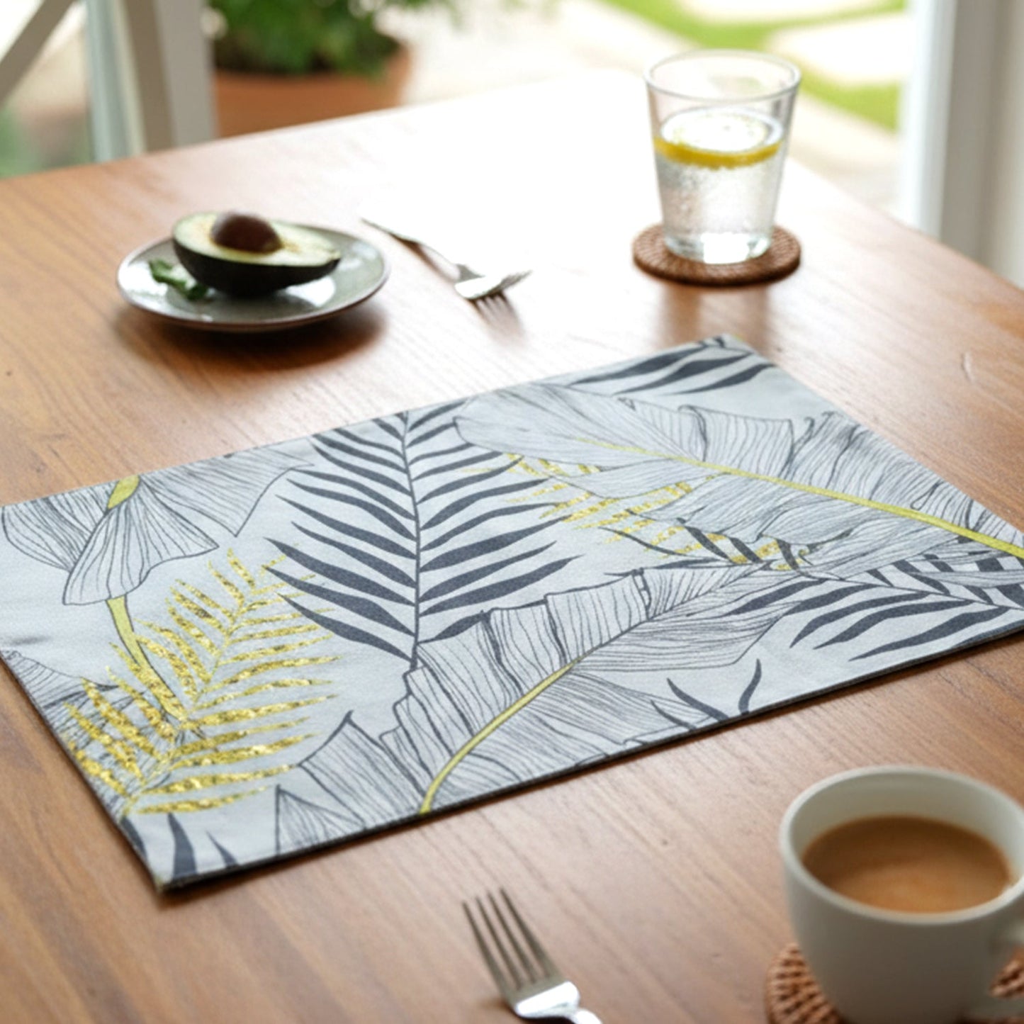 2 in 1 Reversible Dining Table Placemat (2 Pc / Small & Big)