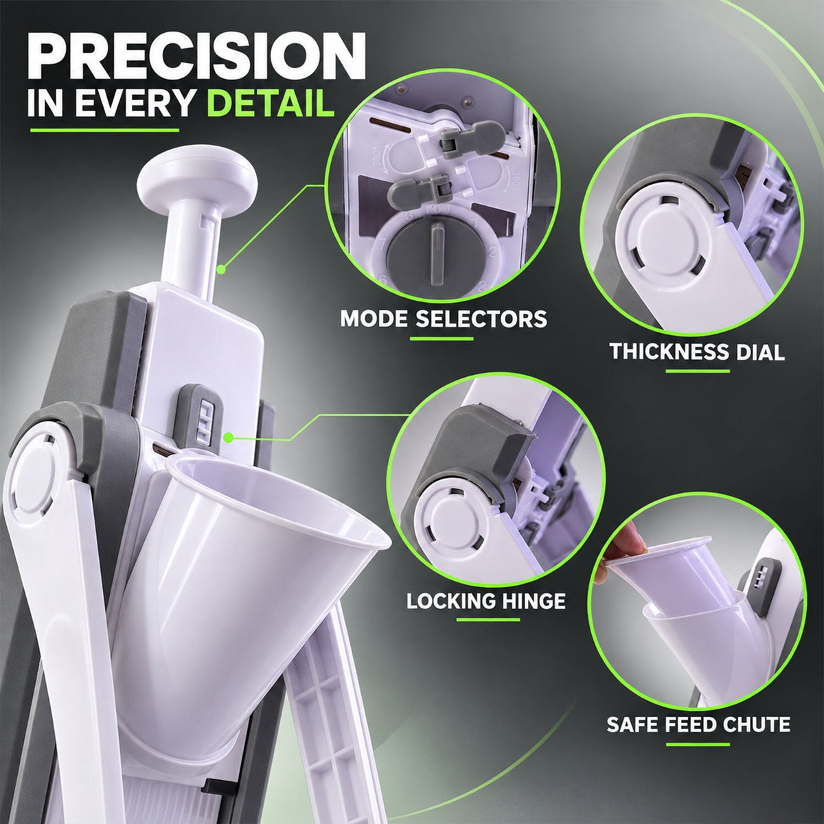 Slicer tray detail