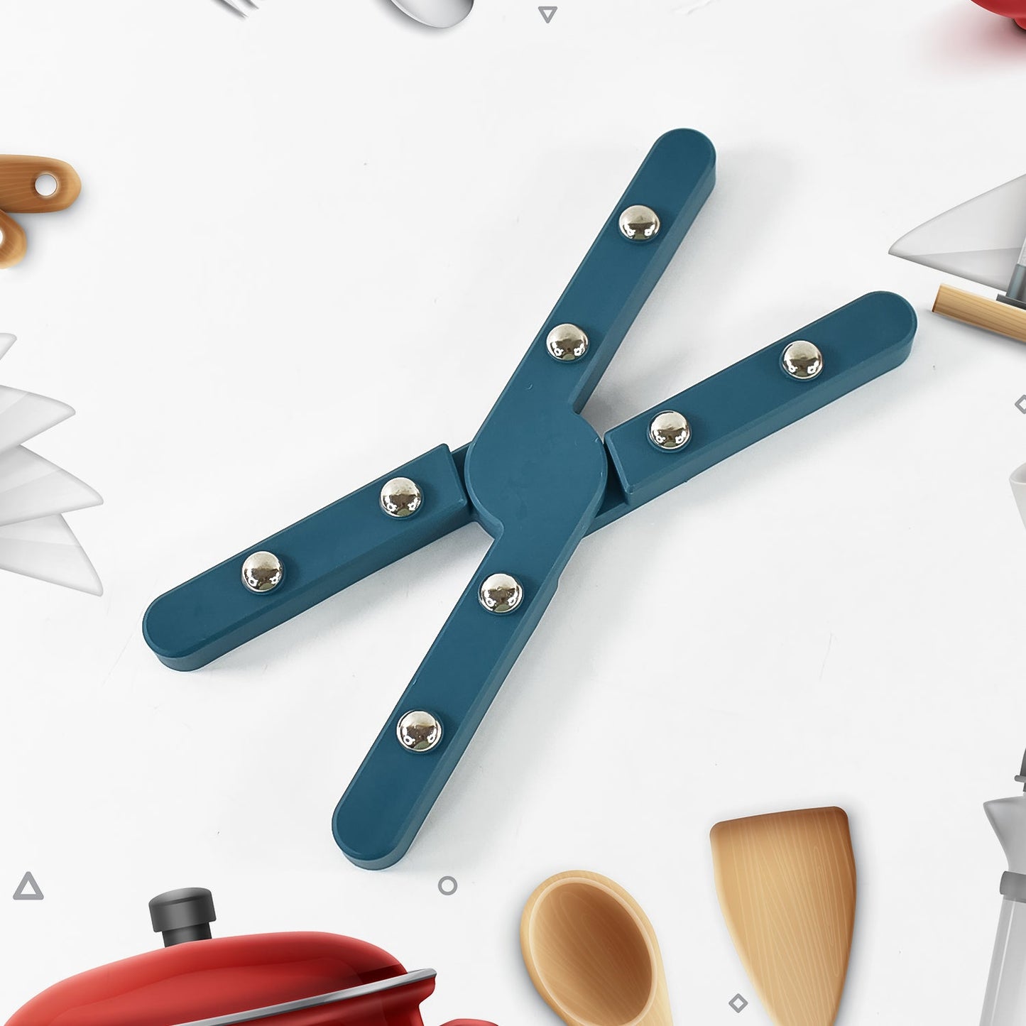 Apex Foldable Hot mate Set â€“ 2 Pcs, Folding Pan Stand for Hot Pots