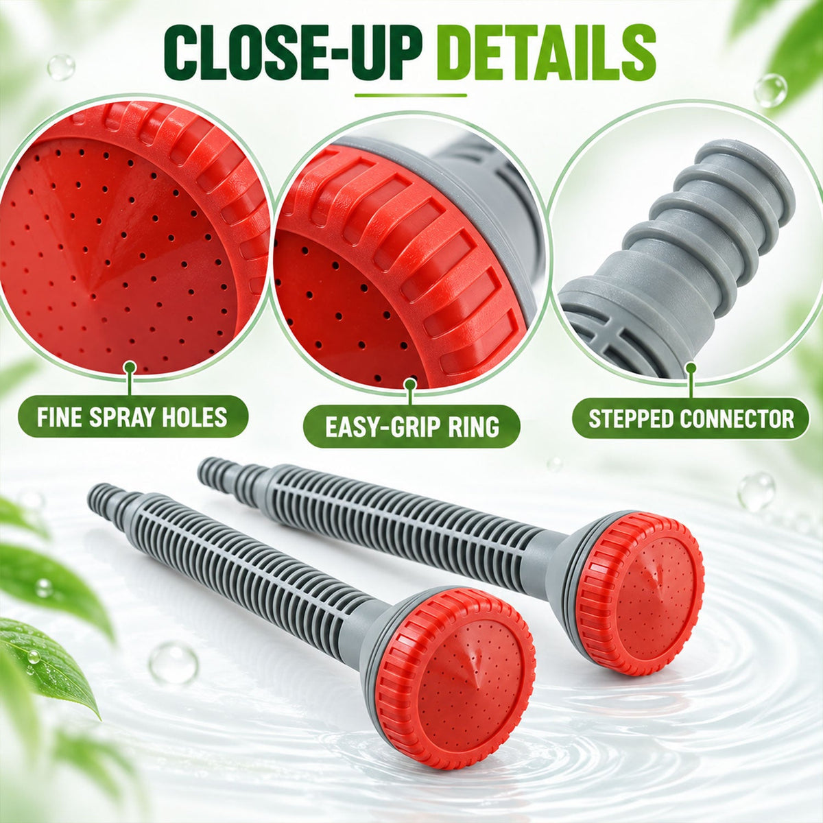 Spray nozzle connector detail