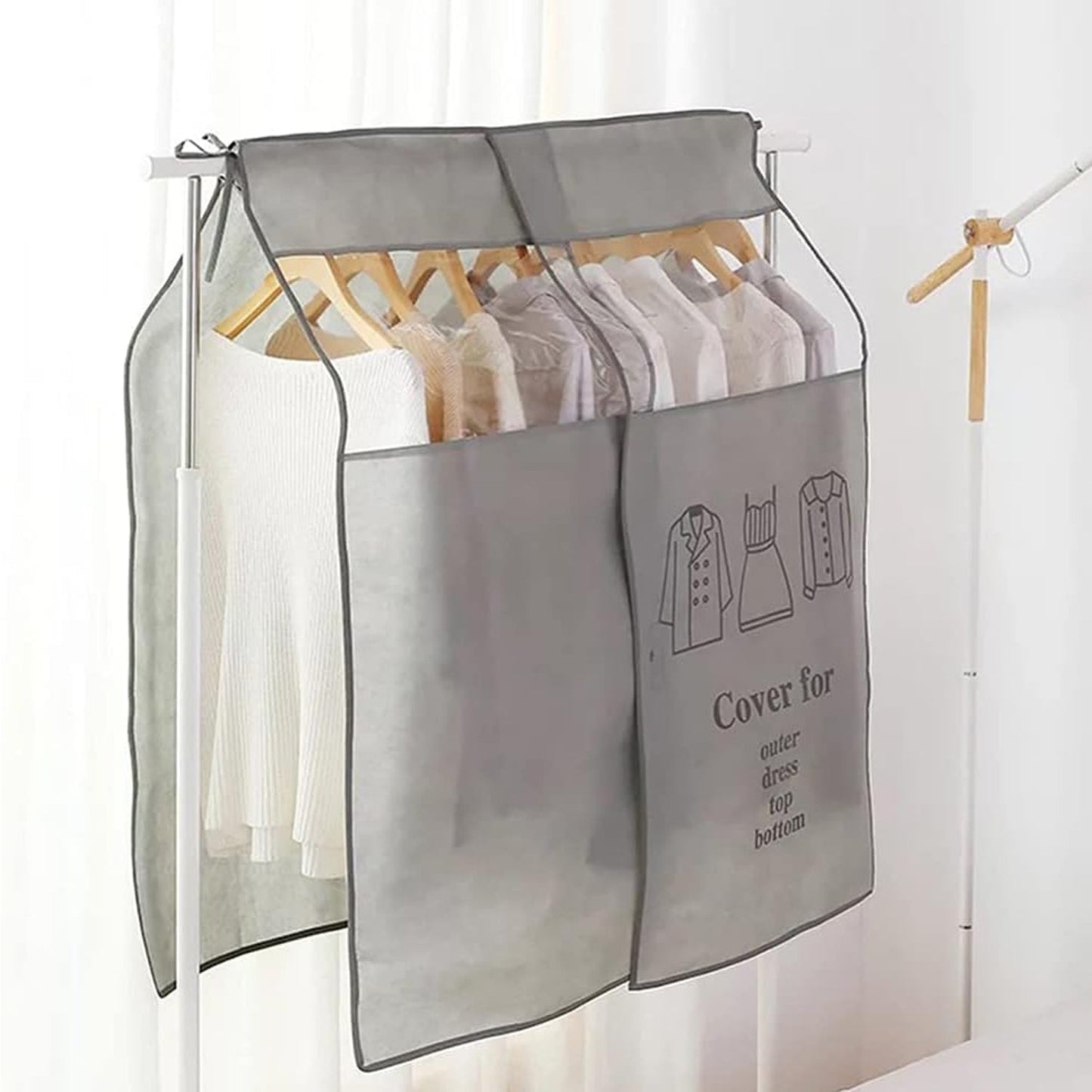 Clothes rack dust cover