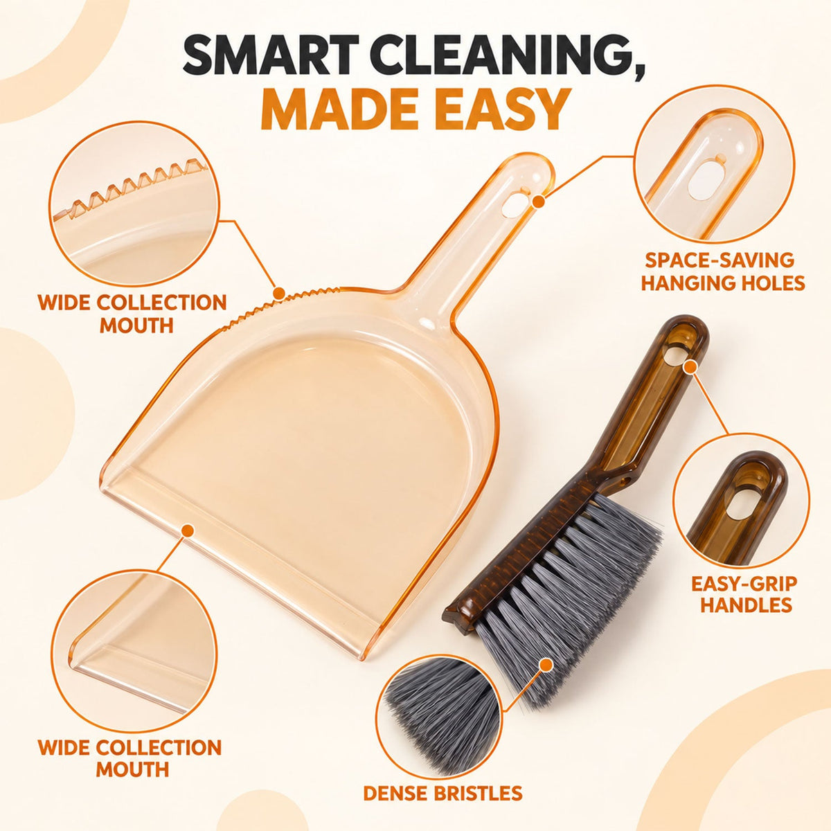 Dustpan edge detail