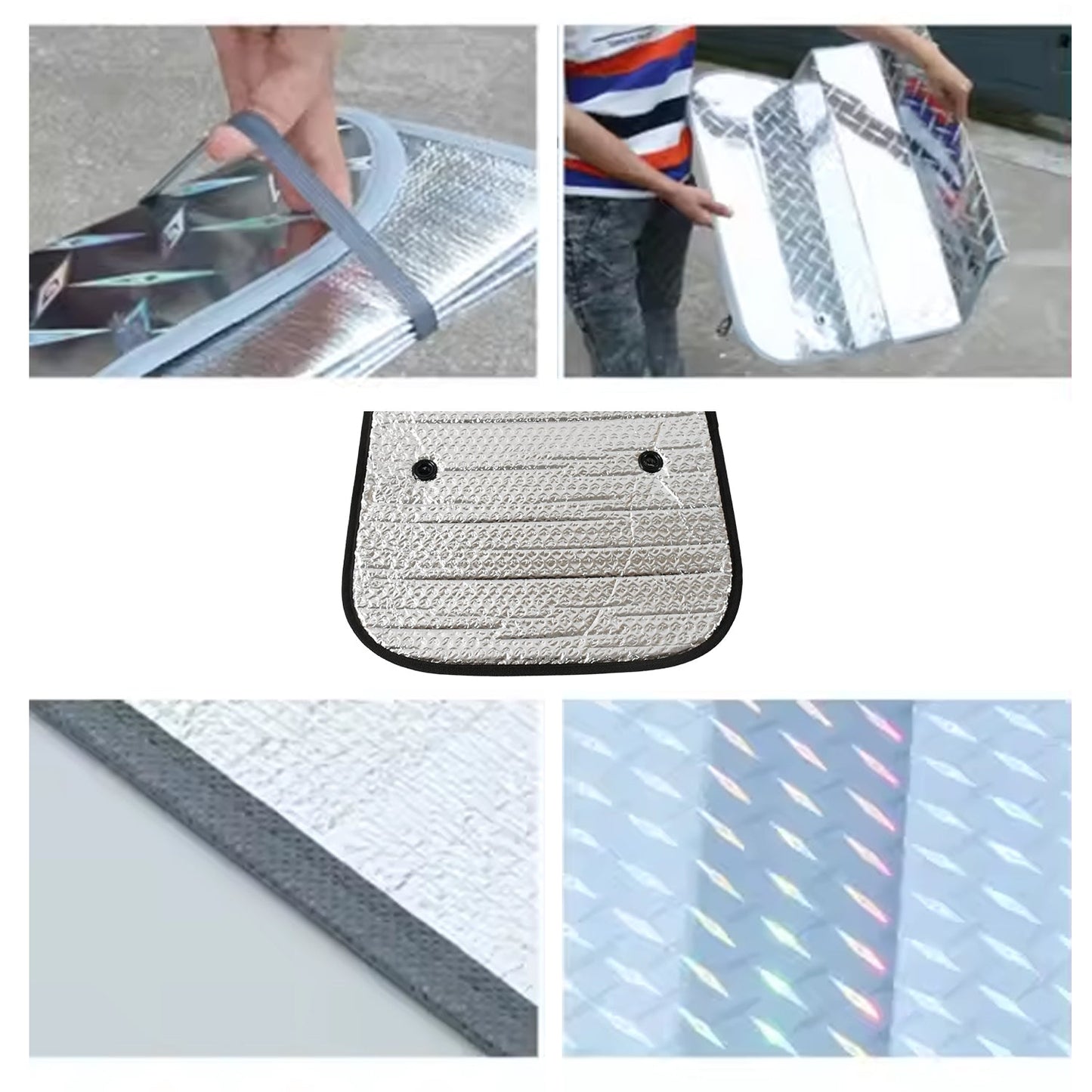 Car Windshield Sun Shade, Keeps Your Vehicle Cool Sunshade for Cars, SUV(80Ã—35 Cm)