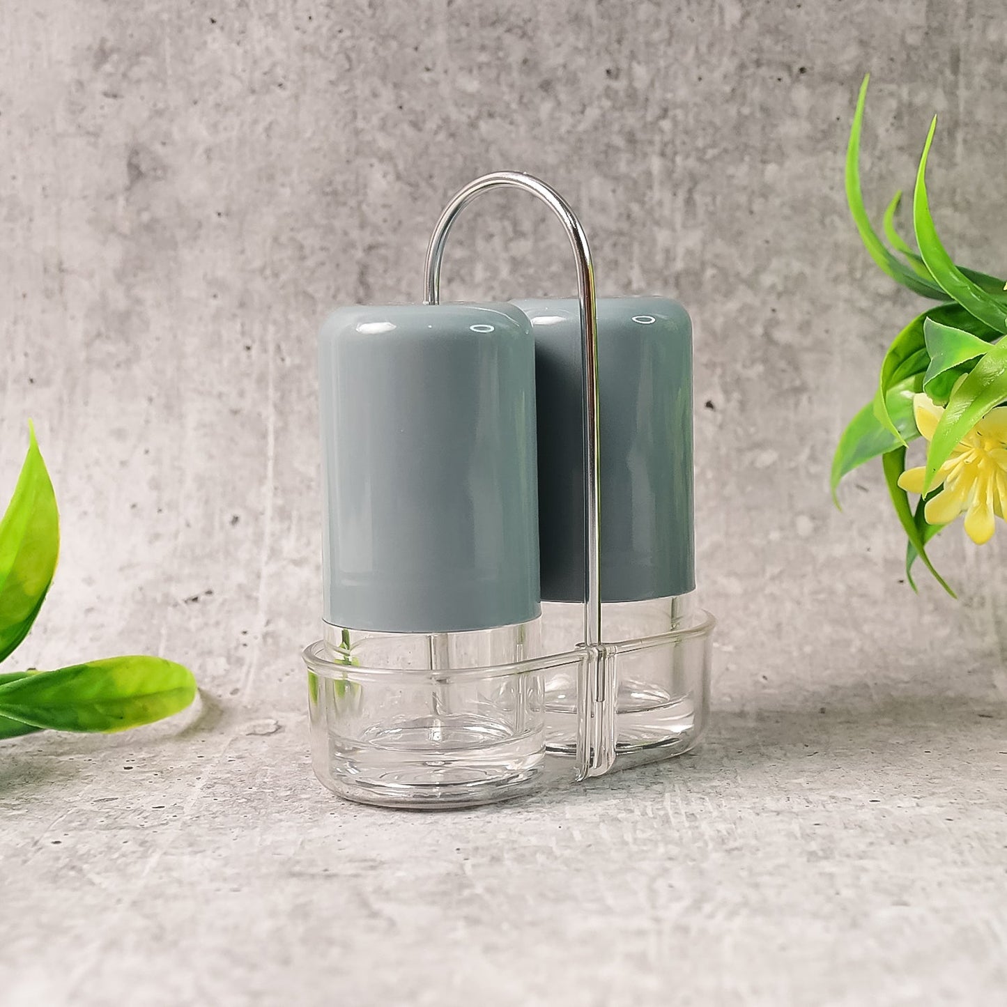 Apex Victory Salt & Pepper Dispenser Set â€“ 2 Pcs Acrylic Seasoning Shaker