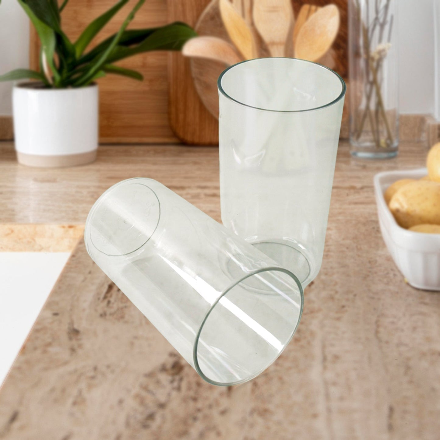 Apex Clear Plastic Tumbler / Glass Set â€“ 6-Piece Unbreakable