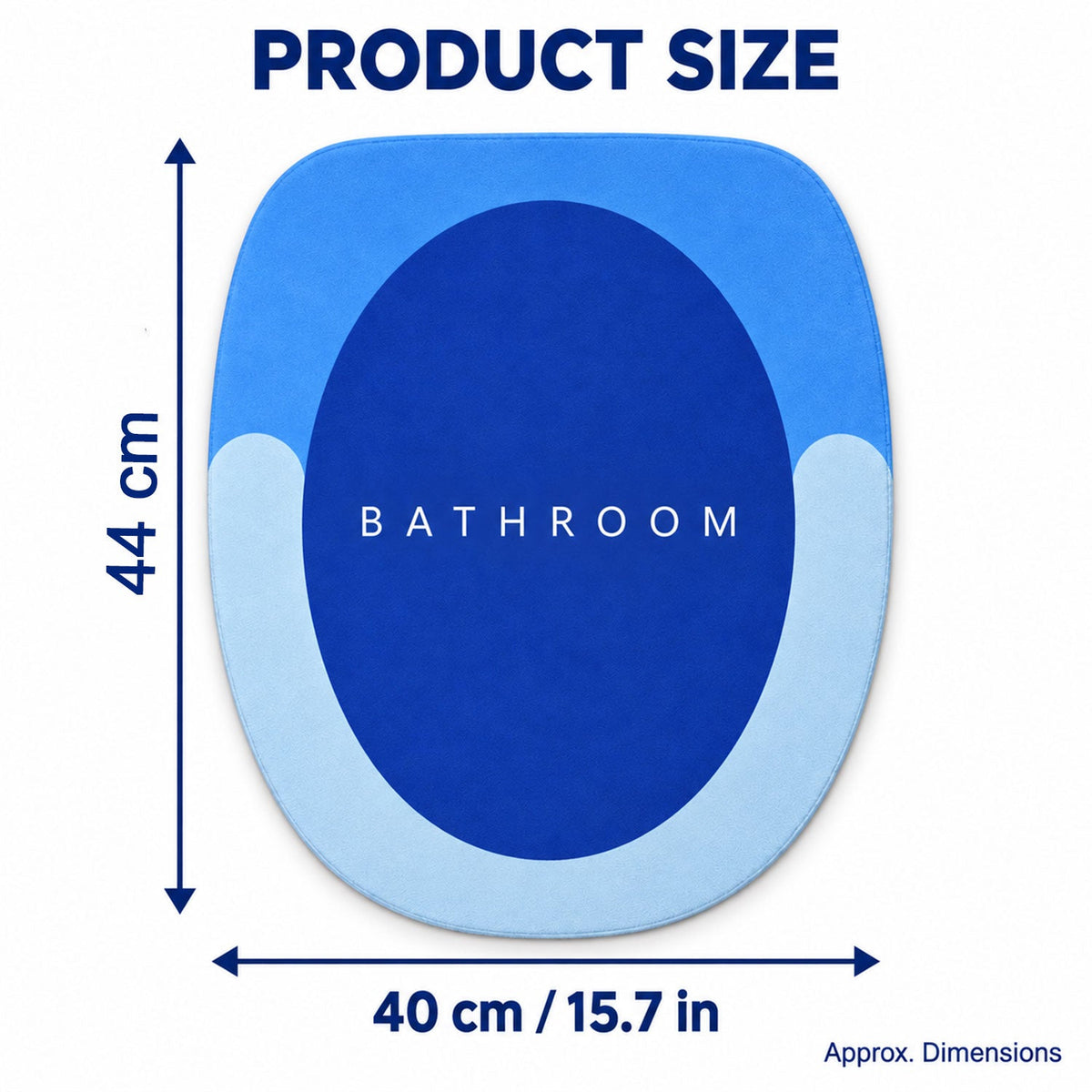 Bath rug size 40x44cm