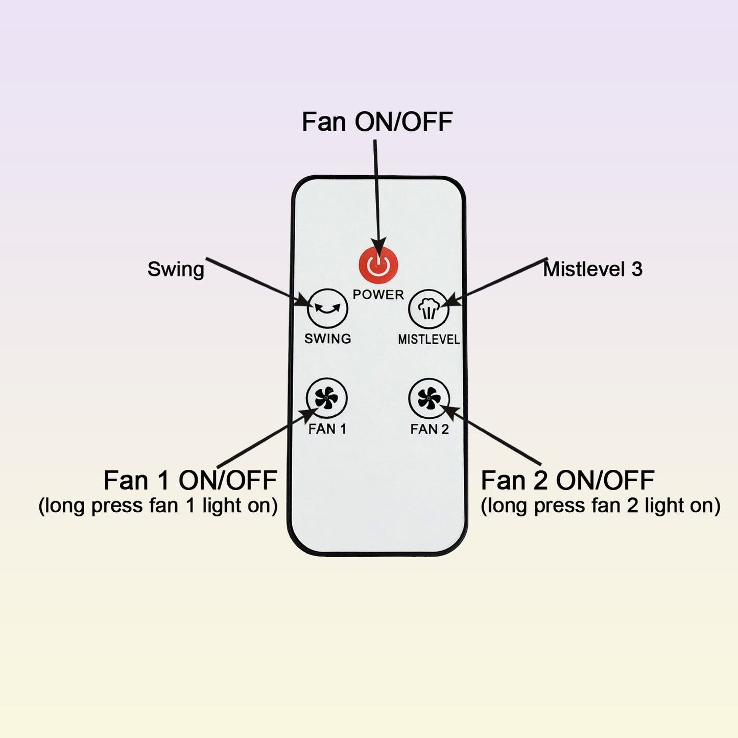 Electric Fan Desktop Double-Head Powerful Air Cooler (1 Pc / With Remote)