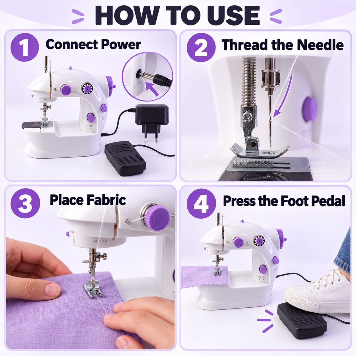 Portable Mini Hand Tailor Machine for Sewing Stitching
