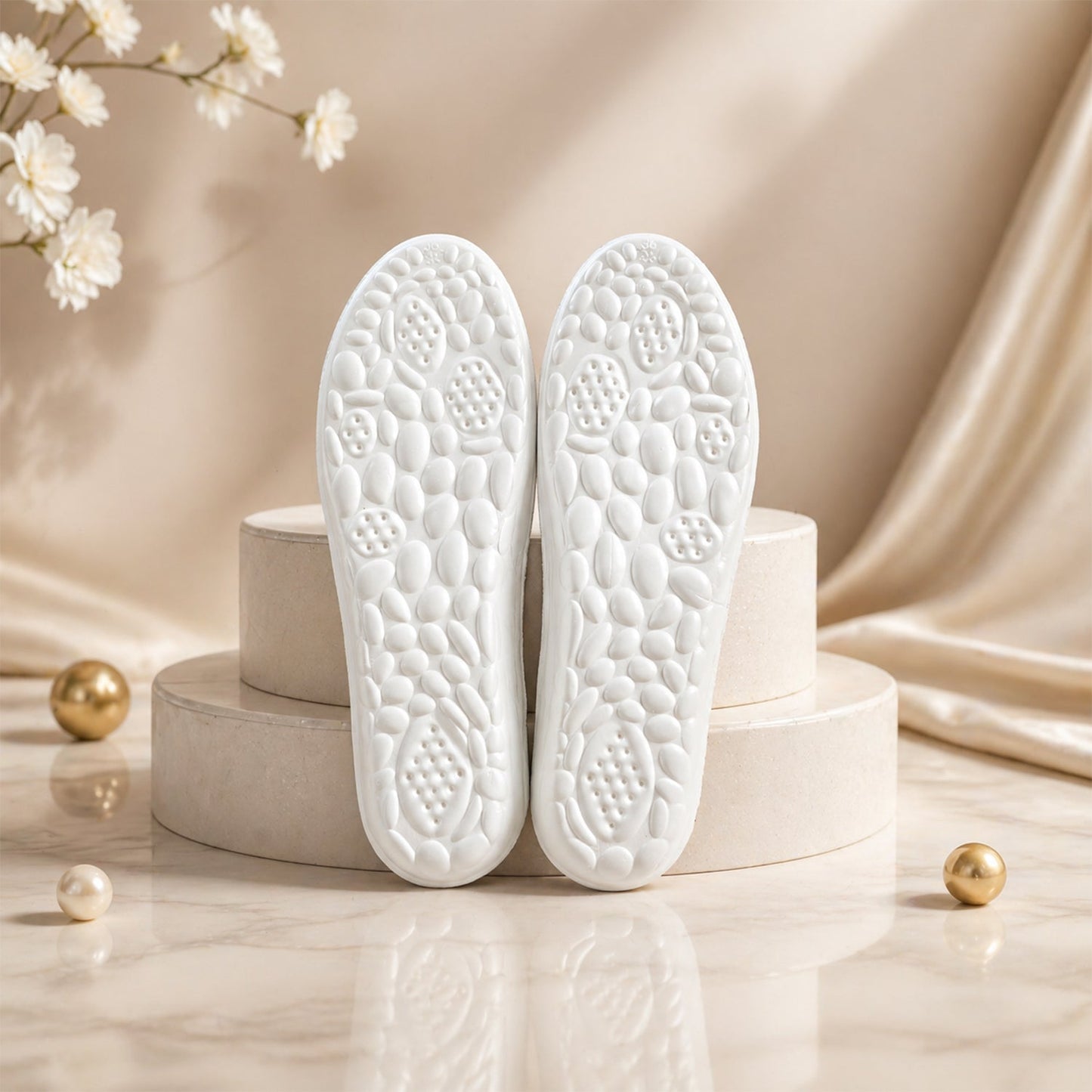 Lightweight Printed Foot Insoles for Daily Use (1 Pair, 35 to 36 Size)