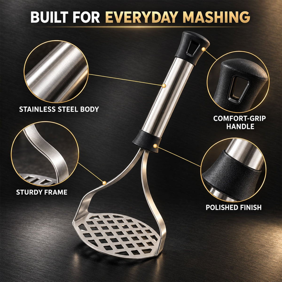 Masher plate detail