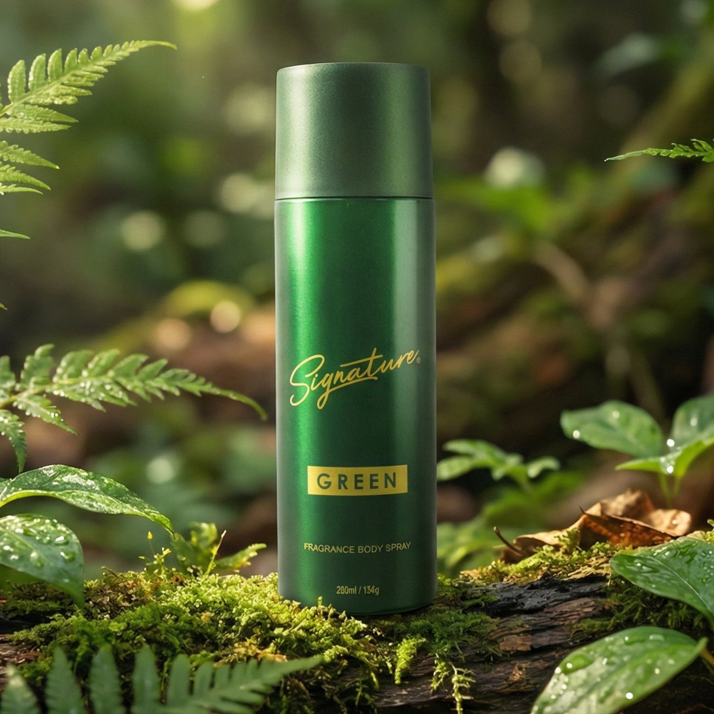 long lasting green scent body spray for men