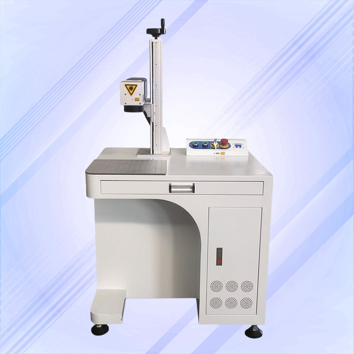 Detailed barcode and QR code marking by SVL 30W laser engraving system