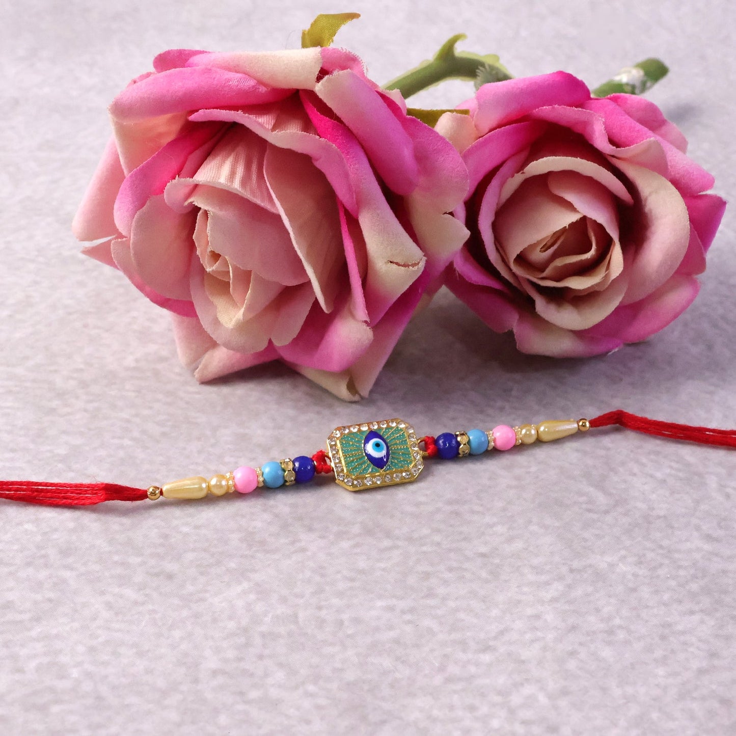 Festive Evil Eye Rakhi for Raksha Bandhan with stylish decoration