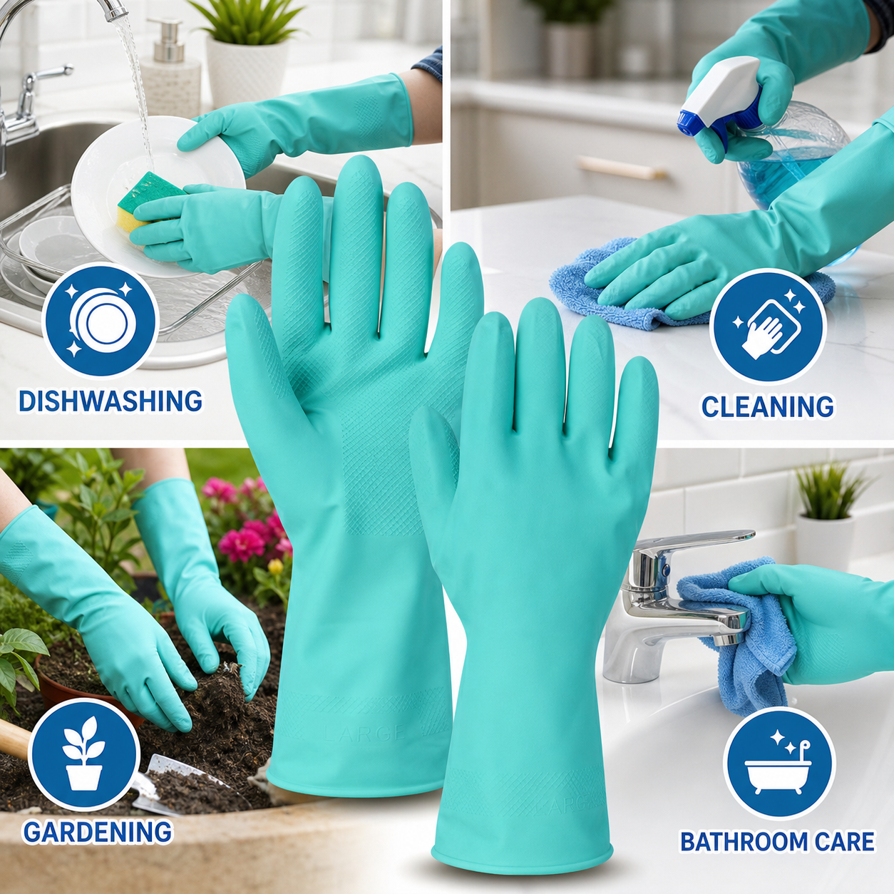 Rubber gloves multipurpose uses