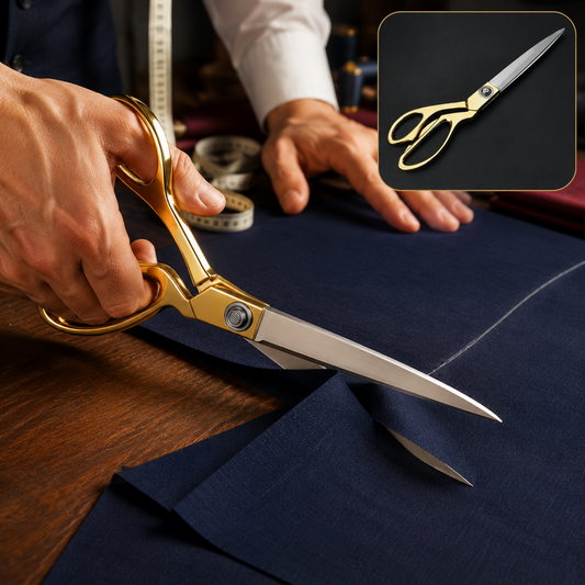 Gold Plated Professional Cloth Cutting Scissor