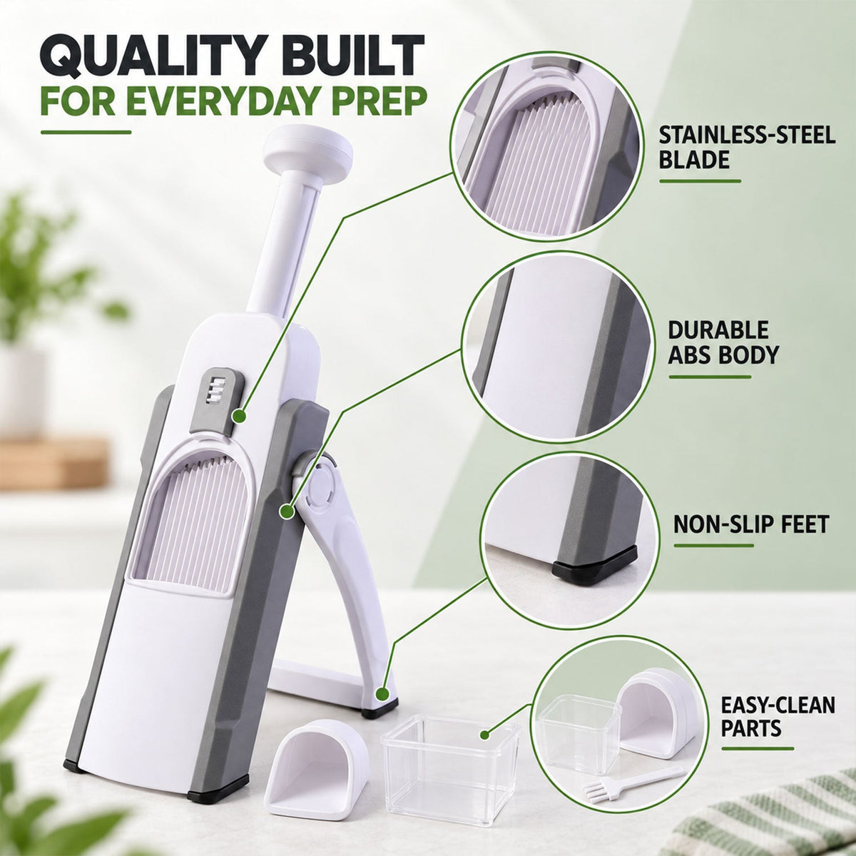 Slicer accessories view