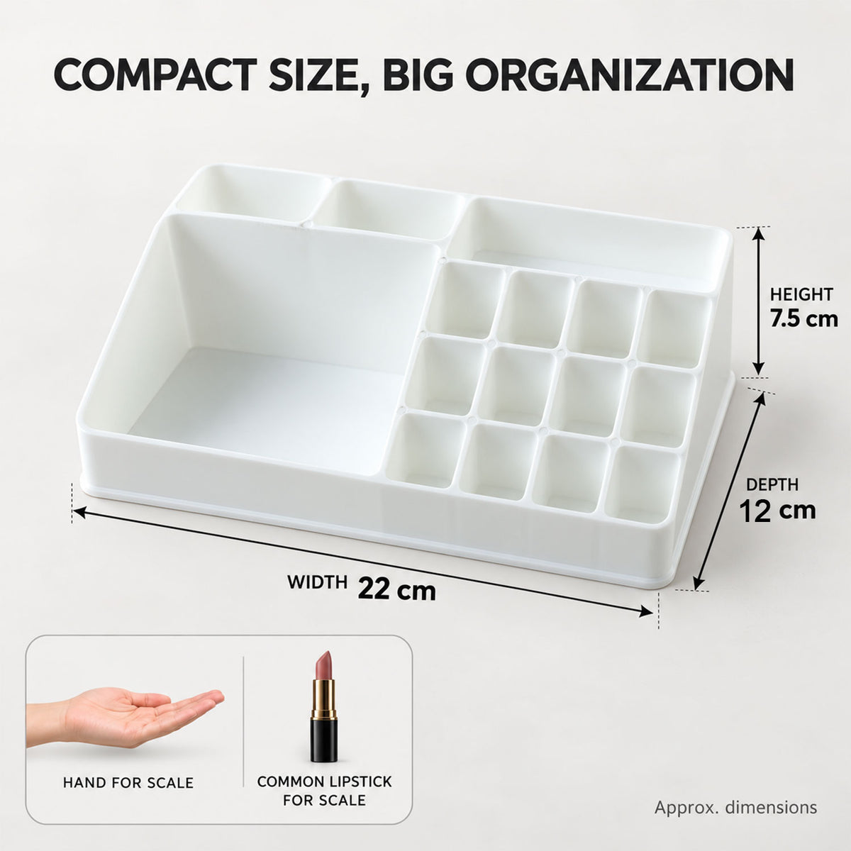 Multipurpose Makeup Organizer Storage Box (1 Pc)