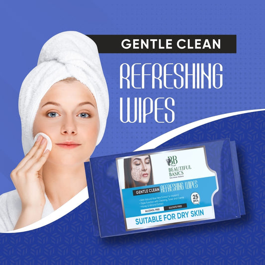 Refreshing Alcohol-Free Wet Wipes â€“ Facial & Body Wipes (25 Pc)